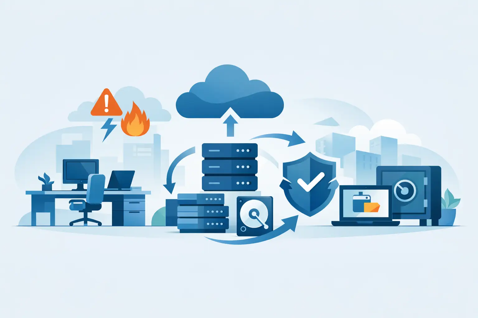Backup Disaster Recovery Plan para escritórios